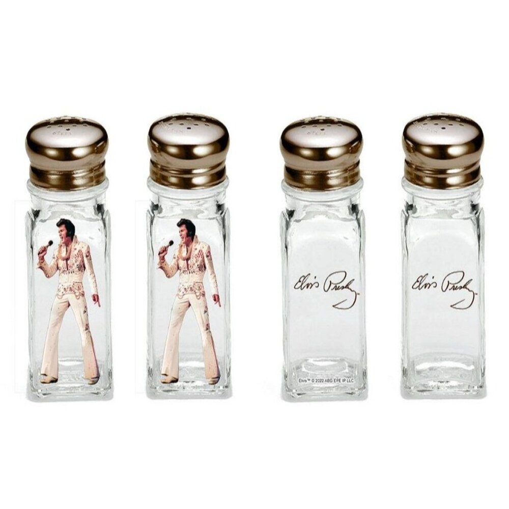 Elvis Presley Salt and Pepper Shakers Set Kitchen Chef Gift Jumpsuit The King - Picture 3 of 3